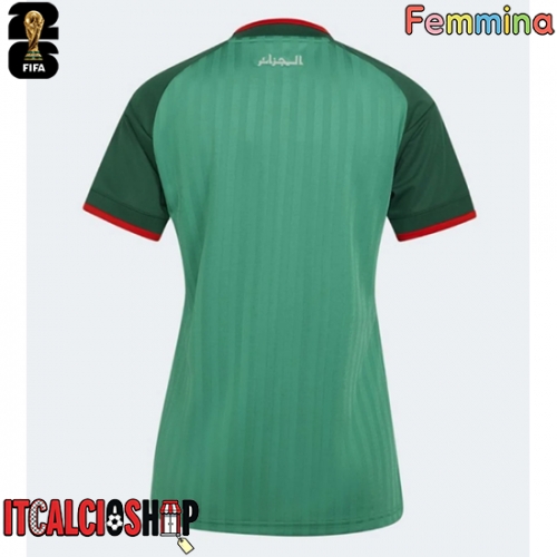 Algeria Seconda Maglia Femmina Mondiali 2026 Manica Corta